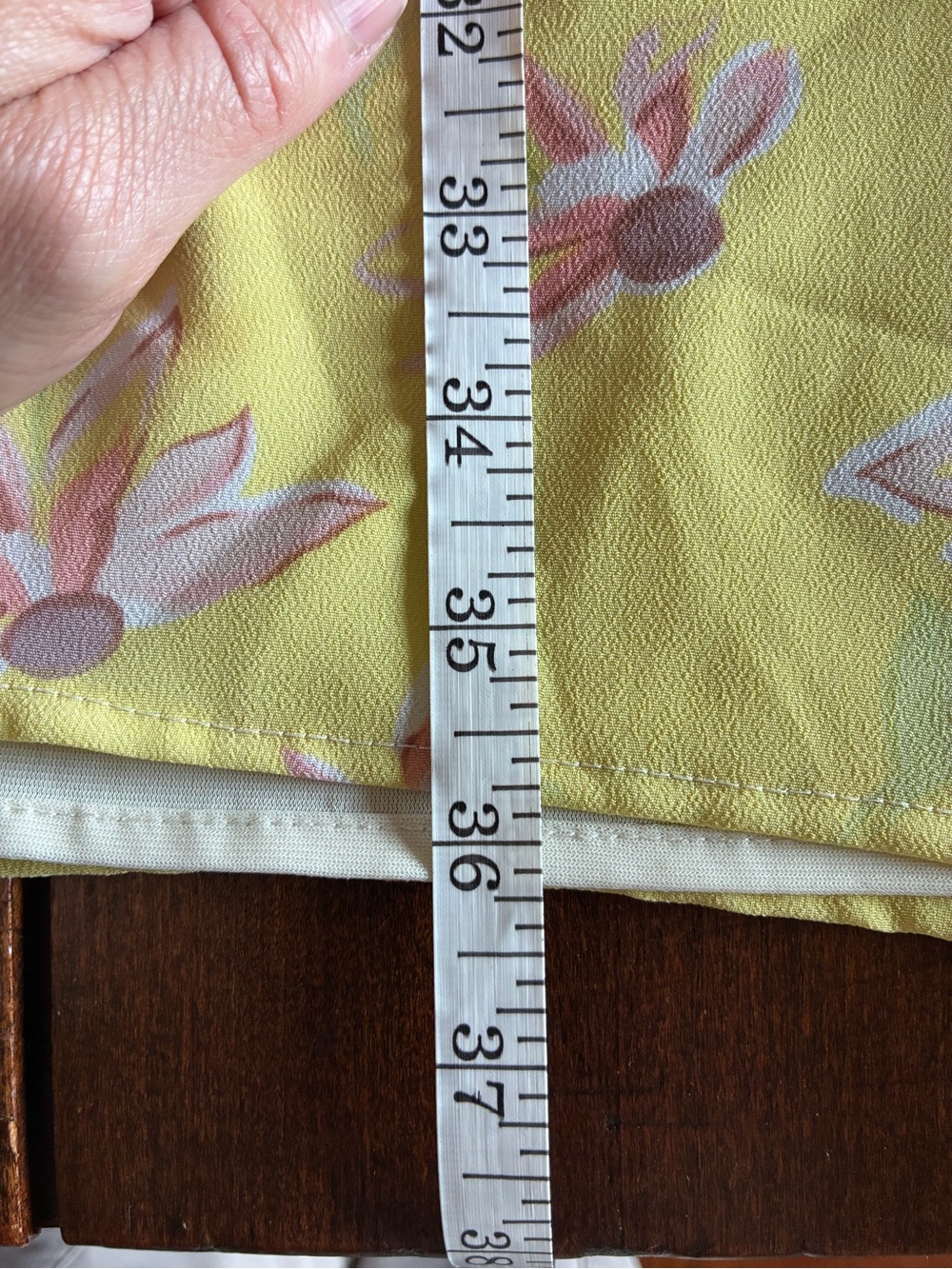American Eagle Outfitters 90s Yellow Floral Maxi Skirt 8 Fairycore Vintage Y2K - Picture 6 of 6